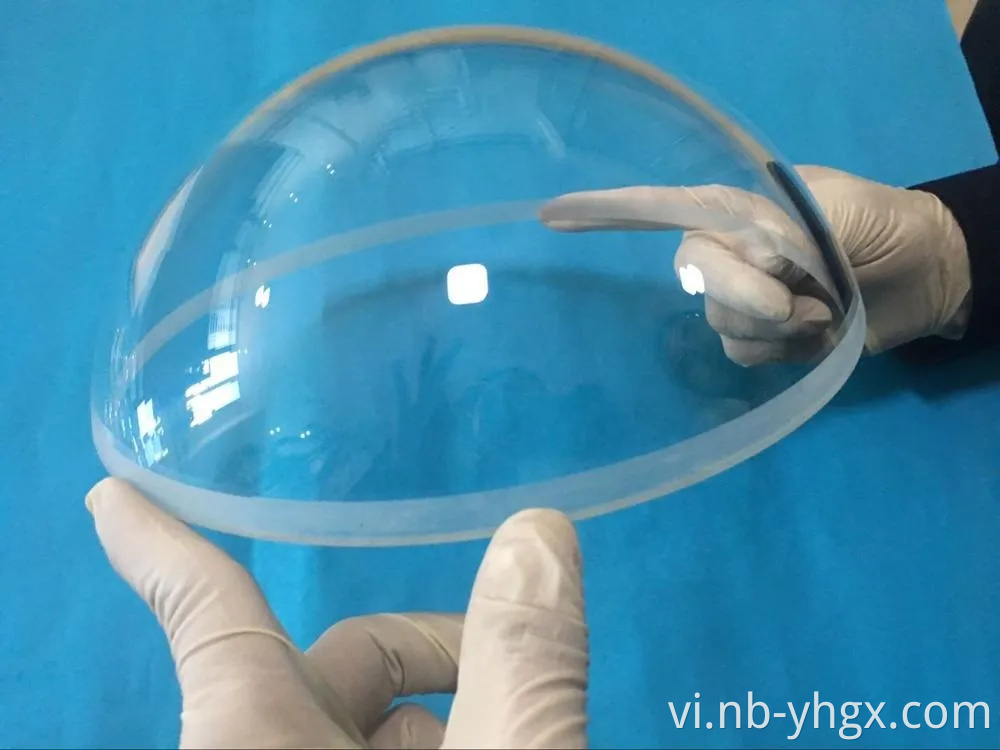 Thấu kính vòm đường kính 8'' với lớp phủ chống phản chiếu